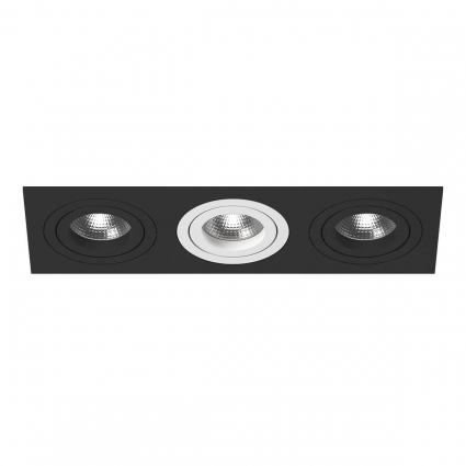 Встраиваемый светильник Lightstar Intero 16 (217537+217607+217606+217607) i537070607 в стиле Хай-тек, цвет черный