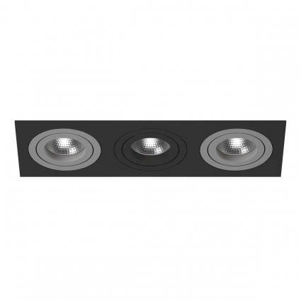 Встраиваемый светильник Lightstar Intero 16 (217537+217609+217607+217609) i537090709 в стиле Хай-тек, цвет черный