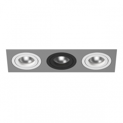 Встраиваемый светильник Lightstar Intero 16 (217539+217606+217607+217606) i539060706 в стиле Хай-тек, цвет серый