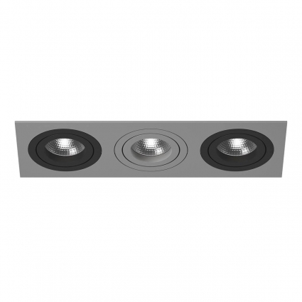 Встраиваемый светильник Lightstar Intero 16 (217539+217607+217609+217607) i539070907 в стиле Хай-тек, цвет серый