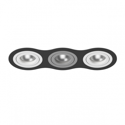 Встраиваемый светильник Lightstar Intero 16 (217637+217606+217609+217606) i637060906 в стиле Хай-тек, цвет черный