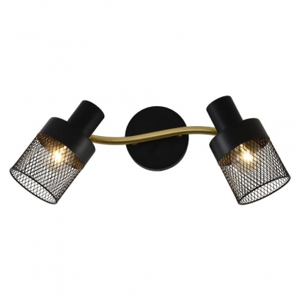 Спот Seven Fires Kelda SF4705/2W-GD-BK в современном стиле, цвет черный, мощность 120 Вт