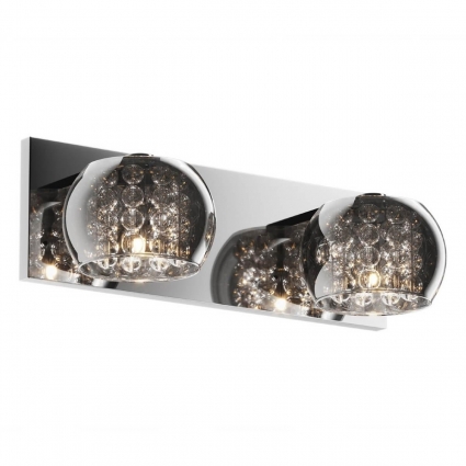 Бра Zumaline Crystal W0076-02A-B5FZ в стиле модерн, цвет дымчатый, мощность 84 Вт