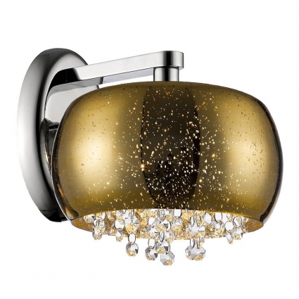 Бра Zumaline Vista W0076-01E-F4GQ в стиле модерн, цвет золотой, мощность 42 Вт