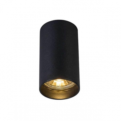 Потолочный светильник Zumaline Tuba sl 1 black 92680 в современном стиле, цвет черный