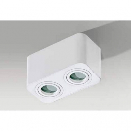 Потолочный светильник Azzardo Brant 2 Square IP44 AZ2823 в современном стиле, цвет белый