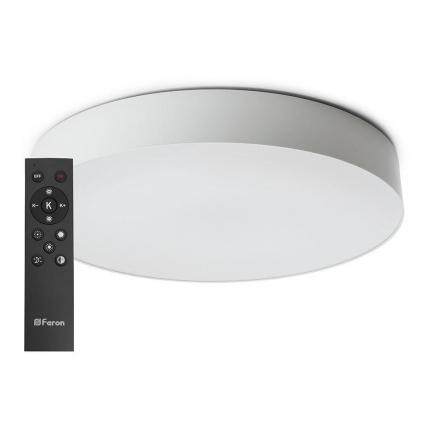 Потолочный светодиодный светильник Feron Simple matte AL6200 48071 в современном стиле, цвет белый