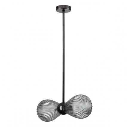 Подвесная люстра Odeon Light Exclusive Elica 5417/2 в стиле модерн, цвет дымчатый