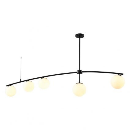 Потолочная люстра Lussole Loft Fishers LSP-8798 в стиле лофт, цвет черный