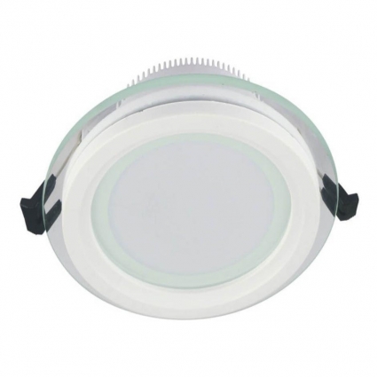 Встраиваемый светодиодный светильник Lumina Deco Saleto LDC 8097-RD-18W в современном стиле, цвет белый