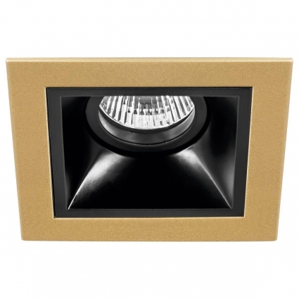 Встраиваемый светильник Lightstar Domino Quadro (214513+214507) D51307 в стиле Хай-тек, цвет черный