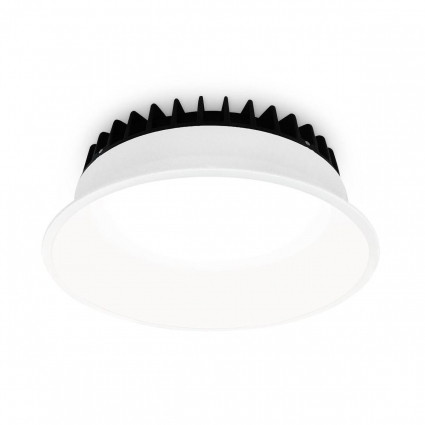 Встраиваемый светодиодный светильник Ambrella light Downlight DCR512 в современном стиле, цвет белый