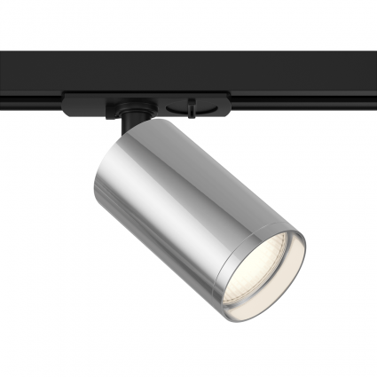 Трековый светильник Maytoni Technical Focus TR020-1-U-GU10-BS в современном стиле, цвет серебро