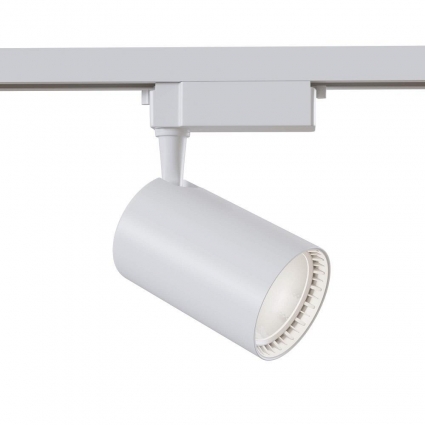 Трековый светильник Maytoni Technical Vuoro TR003-1-15W3K-S-W в современном стиле, цвет белый