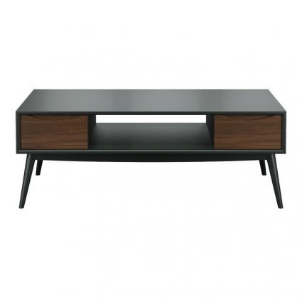 Журнальный столик MOD INTERIORS Sevilla коричнево-серого цвета с ящиками,  стиль скандинавский