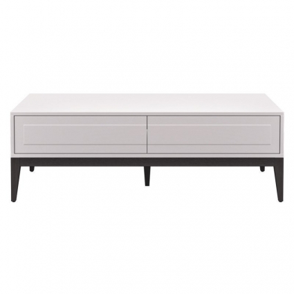 Журнальный столик MOD INTERIORS Marbella серо-бежевого цвета с ящиками,  стиль скандинавский