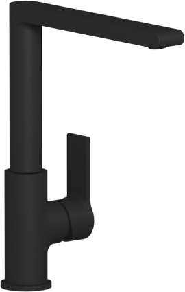 Смеситель для кухни IB Rubinetterie WhyNot WN385NP matt black однорычажный, черный