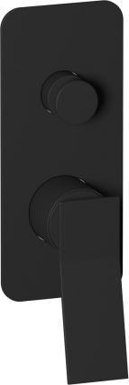 Смеситель для ванны с душем IB Rubinetterie Wave EWA310NP matt black, однорычажный, черный