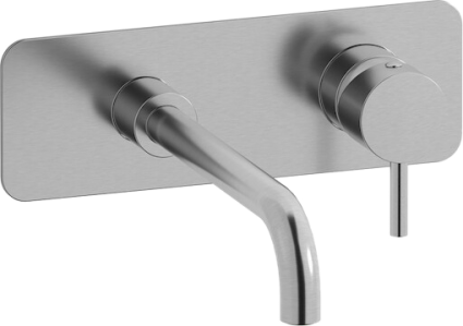 Смеситель для раковины IB Rubinetterie Milanotorino EMT206SS brushed nickel однорычажный, сталь