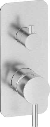 Смеситель для ванны с душем IB Rubinetterie Milanotorino EMT312SS brushed nickel, однорычажный, сталь