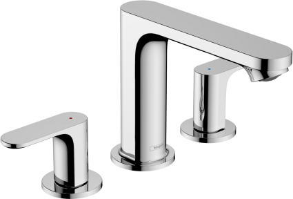 Смеситель для раковины Hansgrohe Rebris S 72530000 хром двухвентильный, высота излива 10.7 см