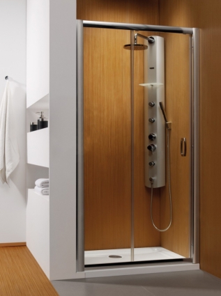 Душевая дверь в нишу Radaway Premium Plus DWJ 110 прозрачное стекло раздвижная, профиль хром