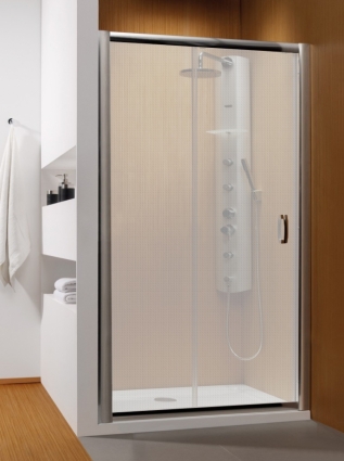 Душевая дверь в нишу Radaway Premium Plus DWJ 140 стекло фабрик раздвижная, профиль хром