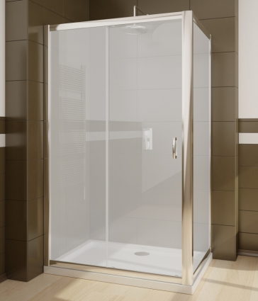 Душевой уголок Radaway Premium Plus DWJ+S 100 стекло фабрик прямоугольный, двери раздвижные