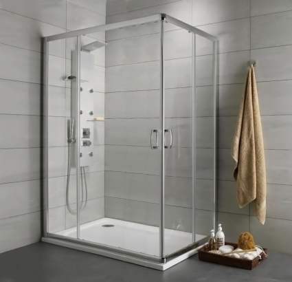 Душевой уголок Radaway Premium Plus D 80x120x190 прозрачное стекло прямоугольный, двери раздвижные