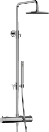 Душевая стойка IB Rubinetterie Milanotorino MT801CC chrome хром, штанга 119.8 см