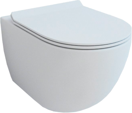 Унитаз подвесной SMARTsant Смарт Сити VT1102W безободковый, с микролифтом, 37x49 см