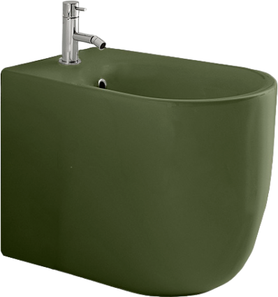 Биде напольное Kerasan Nolita 532011*1 verde muschio цвет зеленый, овальное