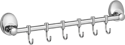 Крючок Haiba HB1615-6 хром,  в современном стиле