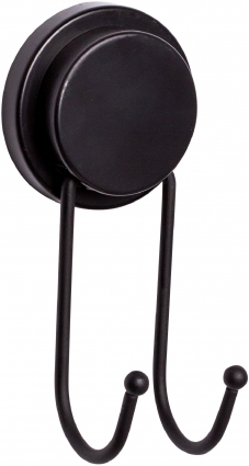 Крючок Fixsen Magic Black FX-45005A двойной черный,  в стиле ретро