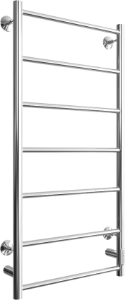 Полотенцесушитель электрический Двин J Neo 100/50 1"-1/2" полированный хром, лесенка