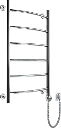 Полотенцесушитель электрический Маргроид Вид 4 80x40 R хром, лесенка