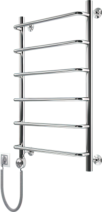 Полотенцесушитель электрический Маргроид Вид 8 80x40 L хром, лесенка