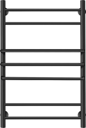 Полотенцесушитель водяной Secado Триест 50x80, черный матовый, лесенка