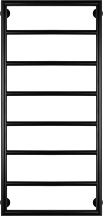 Полотенцесушитель водяной Secado Парма 2 100x50, черный матовый, лесенка