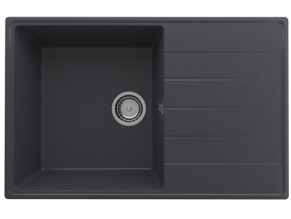 Мойка кухонная Domaci Солерно DP 780-08 космос матовая, прямоугольная, 78x50 см