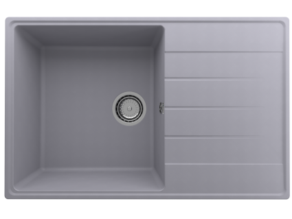 Мойка кухонная Domaci Солерно DP 780-05 бетон матовая, прямоугольная, 78x50 см