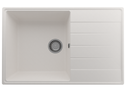 Мойка кухонная Domaci Солерно DP 780-01 жасмин матовая, прямоугольная, 78x50 см
