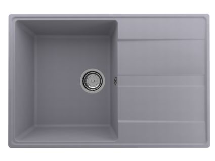 Мойка кухонная Domaci Солерно DP 750-05 бетон матовая, прямоугольная, 75x50 см
