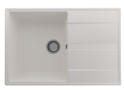 Мойка кухонная Domaci Солерно DP 750-01 жасмин матовая, прямоугольная, 75x50 см