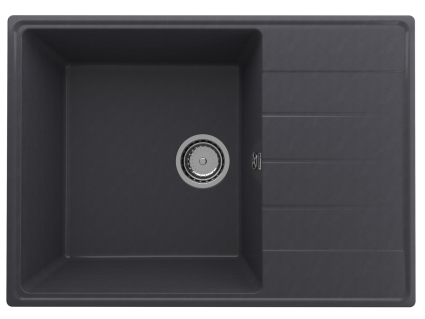 Мойка кухонная Domaci Солерно DP 700-08 космос матовая, прямоугольная, 70x50 см