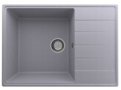 Мойка кухонная Domaci Солерно DP 700-05 бетон матовая, прямоугольная, 70x50 см