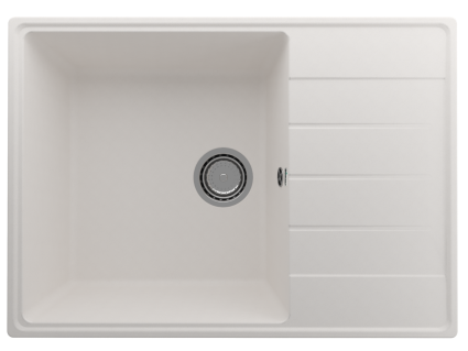 Мойка кухонная Domaci Солерно DP 700-01 жасмин матовая, прямоугольная, 70x50 см