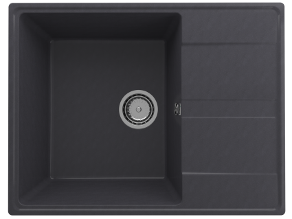 Мойка кухонная Domaci Солерно DP 650-08 космос матовая, прямоугольная, 65x50 см