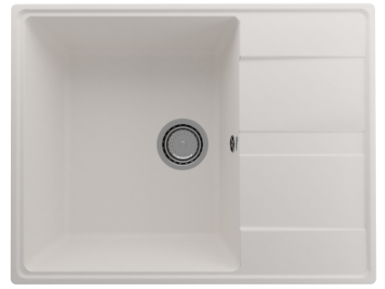 Мойка кухонная Domaci Солерно DP 650-01 жасмин матовая, прямоугольная, 65x50 см