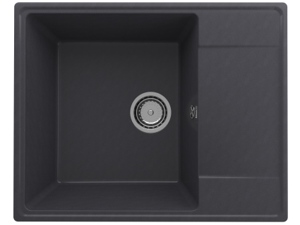 Мойка кухонная Domaci Солерно DP 605-08 космос матовая, прямоугольная, 60.5x48.5 см
